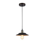 Chloe Lighting CH50067RB10-DP1 Karl Industrial-Style 1 Light Rubbed Bronze Ceiling Mini Pendant 10`` Shade