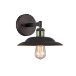 Chloe Lighting CH50067RB10-WS1 Karl Industrial-Style 1 Light Rubbed Bronze Wall Sconce 10`` Wide