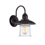 Chloe Lighting CH57051RB09-WS1 Manette Industrial-Style 1 Light Rubbed Bronze Wall Sconce 9`` Wide