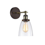 Chloe Lighting CH57052RB06-WS1 Manette Industrial-Style 1 Light Rubbed Bronze Wall Sconce 6`` Wide