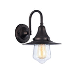 Chloe Lighting CH57054RB09-WS1 Manette Industrial-Style 1 Light Rubbed Bronze Wall Sconce 9`` Wide