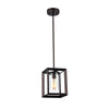 Chloe Lighting CH58056RB07-DP1 Ironclad Industrial-Style 1 Light Rubbed Bronze Ceiling Mini Pendant 7`` Shade