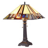 Chloe Lighting CH35857PM16-TL2 Gaheris Tiffany-style 2 Light Mission Table Lamp 16" Shade