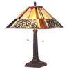 Chloe Lighting CH35879CM14-TL2 Evelyn Tiffany-style 2 Light Mission Table Lamp 16" Shade