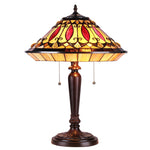 Chloe Lighting CH35882RV16-TL2 Madeline Tiffany-style 2 Light Mission Table Lamp 16" Shade