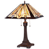 Chloe Lighting CH38880GM16-TL2 Denton Tiffany-style 2 Light Mission Table Lamp 16" Shade