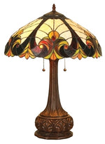 Chloe Lighting CH18780VI18-TL2 Liaison Tiffany-style 2 Light Victorian Table Lamp 18" Shade