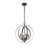 Chloe Lighting CH59074RB16-UP4 Osbert Industrial-Style 4 Light Rubbed Bronze Ceiling Pendant 16`` Wide