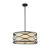 Chloe Lighting CH20028RB20-DP3 Gwen Transitional 3 Light Rubbed Bronze Ceiling Pendant 20`` Wide