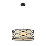 Chloe Lighting CH20028RB20-DP3 Gwen Transitional 3 Light Rubbed Bronze Ceiling Pendant 20`` Wide