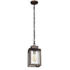 Chloe Lighting CH50076AG06-DP1 Milton Industrial-Style 1 Light Antique Gold Mini Pendant 12`` Wide