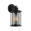 Chloe Lighting CH22071BK11-OD1 Crichton Transitional 1 Light Textured Black Outdoor Wall Sconce 11`` Tall