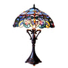 Chloe Lighting CH18091PV18-TL2 Nora Tiffany Style Victorian 2 Light Table Lamp 18" Shade