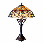 Chloe Lighting CH18091IV18-TL2 Nora Tiffany Style Victorian 2 Light Table Lamp 18" Shade