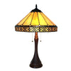 Chloe Lighting CH15134AM16-TL2 Eleanor Tiffany-style 2 Light Mission Table Lamp 16" Shade