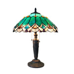 Chloe Lighting CH15131GV16-TL2 Demeter Tiffany-style 2 Light Table Lamp 16" Shade