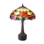 Chloe Lighting CH15092RF18-TL2 Capucine Tiffany-style 2 Light Floral Table Lamp 18" Shade