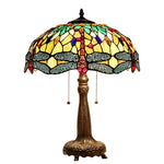 Chloe Lighting CH33471BD18-DH2 Empress Tiffany-Style 2 Light Dragonfly Ceiling Pendant Fixture 18`` Shade