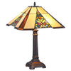 Chloe Lighting CH35520AM16-TL2 Roberta Tiffany-style Victorian 2 Light Table Lamp 16" Wide