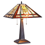 Chloe Lighting CH35552GM16-TL2 Tarben Tiffany-style Victorian 2 Light Table Lamp 16" Wide