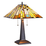 Chloe Lighting CH35858GM16-TL2 Rashid Tiffany-style Victorian 2 Light Table Lamp 16" Wide