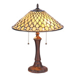 Chloe Lighting CH35945AJ16-TL2 Fanny Tiffany-style Victorian 2 Light Table Lamp 16" Wide
