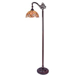 Chloe Lighting CH3CD28BC11-RF1 Shelley  Tiffany-Style 1 Light Reading Floor Lamp 11`` Wide