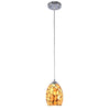 Chloe Lighting CH3C003AM05-DP1 Kai Mosaic 1 Light Ceiling Mini Pendant 5`` Shade