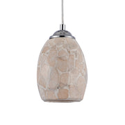 Chloe Lighting CH3C003AM05-DP1 Kai Mosaic 1 Light Ceiling Mini Pendant 5`` Shade