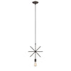 Chloe Lighting CH2D099RB13-DP1 Ironclad Industrial-Style 1 Light Rubbed Bronze Ceiling Mini Pendant 13`` Wide