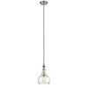 Chloe Lighting CH2S007BN08-DP1 Layla Transitional 1 Light Brushed Nickel Ceiling Mini Pendant 8`` Wide