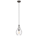 Chloe Lighting CH2S103RB09-DP1 Brooklynn Transitional 1 Light Rubbed Bronze Ceiling Mini Pendant 9`` Wide