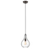 Chloe Lighting CH2S107RB09-DP1 Savannah Transitional 1 Light Rubbed Bronze Ceiling Mini Pendant 9`` Wide