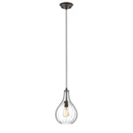 Chloe Lighting CH2S107RB09-DP1 Savannah Transitional 1 Light Rubbed Bronze Ceiling Mini Pendant 9`` Wide