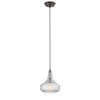 Chloe Lighting CH2S108RB10-DP1 Aria Transitional 1 Light Rubbed Bronze Ceiling Mini Pendant 10`` Wide