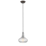 Chloe Lighting CH2S108RB10-DP1 Aria Transitional 1 Light Rubbed Bronze Ceiling Mini Pendant 10`` Wide