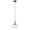 Chloe Lighting CH2S109RB11-DP1 Hailey Transitional 1 Light Rubbed Bronze Ceiling Mini Pendant 11`` Wide