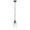 Chloe Lighting CH2S178RB08-DP1 Skylar Transitional 1 Light Rubbed Bronze Ceiling Mini Pendant 8`` Wide