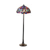 Chloe Lighting CH1T153BV18-FL2 Priscilla Tiffany-style 2 Light Victorian Floor Lamp 18`` Shade