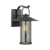 Chloe Lighting CH2D075BK14-OD1 Elijah Industrial-Style 1 Light Textured Black Outdoor Wall Sconce 14`` Tall