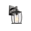 Chloe Lighting CH2S073BK12-OD1 Jackson Transitional 1 Light Textured Black Outdoor Wall Sconce 12`` Tall