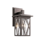 Chloe Lighting CH2S080RB12-OD1 Anthony Transitional 1 Light Rubbed Bronze Outdoor Wall Sconce 12`` Tall