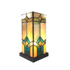 Chloe Lighting CH1T175AM11-TL1 Gregory Tiffany-glass Accent Pedestal 1 Light Mission Table Lamp 11" Tall