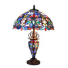 Chloe Lighting CH1T153BV18-DT3 Priscilla Tiffany-Style 3 Light Victorian Double Lit Table Lamp 18" Shade
