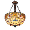 Chloe Lighting CH3T722AV18-UH2 Liana Tiffany-Style 2 Light Victorian Inverted Ceiling Pendant 18`` Shade