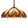 Chloe Lighting CH38632AV18-DH2 Adia Tiffany-Style 2 Light Hanging Pendant Fixture 18`` Shade