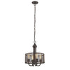 Chloe Lighting CH2D101RB16-UP4 Ironclad Industrial-Style 4 Light Rubbed Bronze Ceiling Pendant 16`` Wide