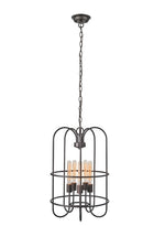 Chloe Lighting CH2D102RB16-UP5 Ironclad Industrial-Style 5 Light Rubbed Bronze Ceiling Pendant 16`` Wide