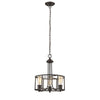 Chloe Lighting CH2S004RB15-UP3 Elissa Transitional 3 Light Rubbed Bronze Ceiling Pendant 15`` Wide