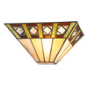 Chloe Lighting CH3T993AM12-WS1 Giles Tiffany-Style 1 Light Mission Indoor Wall Sconce 12`` Wide